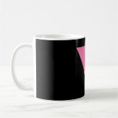 SlipperyJoe's rosa Triangle-Symbol in rosa Kaffeetasse (Links)
