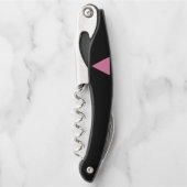 SlipperyJoe's rosa Triangle-Symbol in rosa Kellnermesser (Vorderseite)