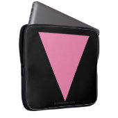 SlipperyJoe's rosa Triangle-Symbol in rosa Laptopschutzhülle (Vorne Rechts)