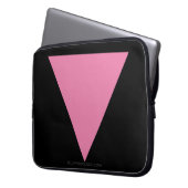SlipperyJoe's rosa Triangle-Symbol in rosa Laptopschutzhülle (Vorderseite Links)