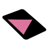 SlipperyJoe's rosa Triangle-Symbol in rosa Magnet (Rechte Seite)