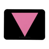 SlipperyJoe's rosa Triangle-Symbol in rosa Magnet (Horizontal)