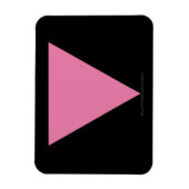 SlipperyJoe's rosa Triangle-Symbol in rosa Magnet (Vertikal)