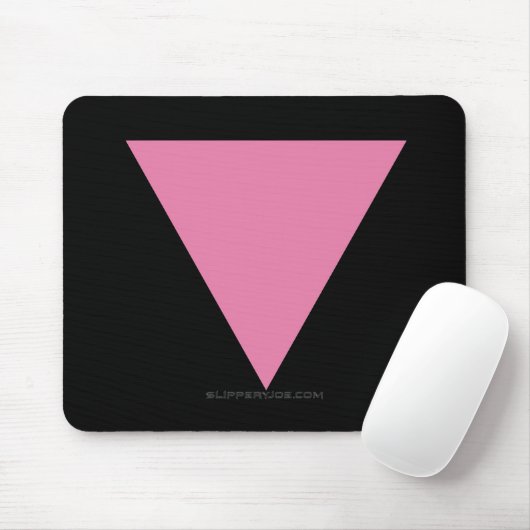 SlipperyJoe's rosa Triangle-Symbol in rosa Mousepad (Mit Mouse)