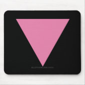 SlipperyJoe's rosa Triangle-Symbol in rosa Mousepad (Vorne)