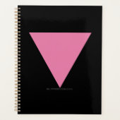 SlipperyJoe's rosa Triangle-Symbol in rosa Planer (Vorderseite)
