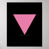 SlipperyJoe's rosa Triangle-Symbol in rosa Poster (Vorne)