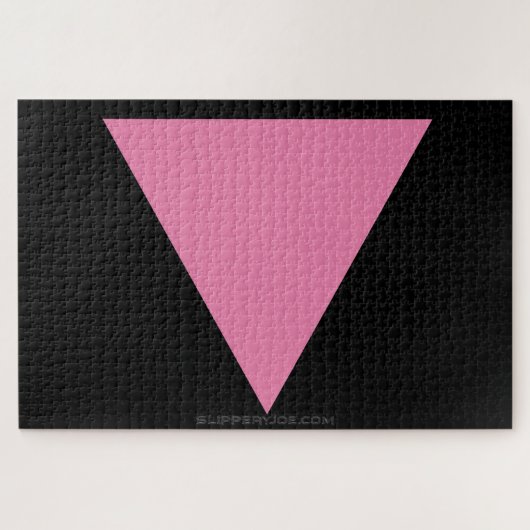 SlipperyJoe's rosa Triangle-Symbol in rosa Puzzle (Horizontal)