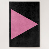 SlipperyJoe's rosa Triangle-Symbol in rosa Puzzle (Vertikal)