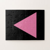 SlipperyJoe's rosa Triangle-Symbol in rosa Puzzle (Horizontal)