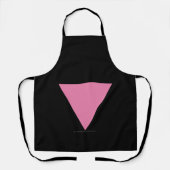 SlipperyJoe's rosa Triangle-Symbol in rosa Schürze (Vorderseite)