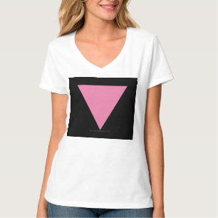 SlipperyJoe's rosa Triangle-Symbol in rosa T-Shirt