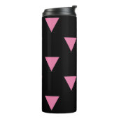 SlipperyJoe's rosa Triangle-Symbol in rosa Thermosbecher (Nach links gedreht)