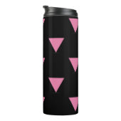 SlipperyJoe's rosa Triangle-Symbol in rosa Thermosbecher (Nach rechts gedreht)