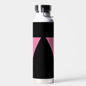 SlipperyJoe's rosa Triangle-Symbol in rosa Trinkflasche (Links)