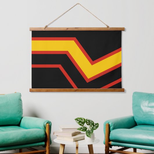 SlipperyJoe's Rubber Pride Flag Gay Geschenke LGBT Wandteppich Mit Holzrahmen (Wohnzimmer)