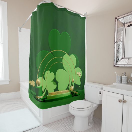 SlipperyJoe's Saint Patrick's Day Duschvorhang (Beispiel)