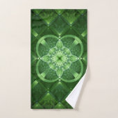 SlipperyJoe's Saint Patrick's Day glowing four lea Badhandtuch Set (Handtuch)