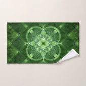 SlipperyJoe's Saint Patrick's Day glowing four lea Badhandtuch Set (Handtuch)