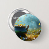 SlipperyJoe's Saint Patrick's Day große verzierte Button (Vorne & Hinten)