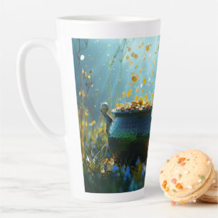 SlipperyJoe's Saint Patrick's Day große verzierte  Milchtasse
