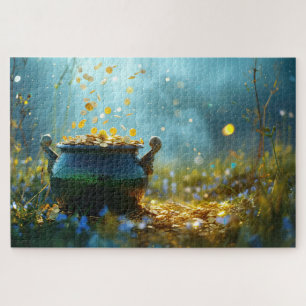 SlipperyJoe's Saint Patrick's Day große verzierte  Puzzle