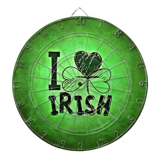 SlipperyJoe's Saint Patrick's Day holiday Irish pr Dartscheibe (vorne)