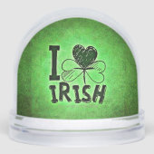 SlipperyJoe's Saint Patrick's Day holiday Irish pr Schneekugeln (Vorderseite)