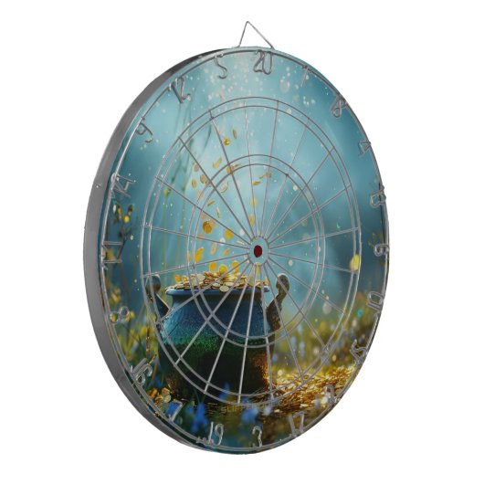 SlipperyJoe's Saint Patrick's Day large ornate pot Dartscheibe (Vorderseite Links)