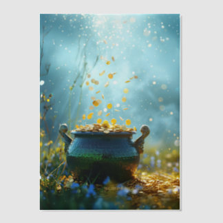 SlipperyJoe's Saint Patrick's Day large ornate pot Pergament Einladungen