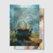 SlipperyJoe's Saint Patrick's Day large ornate pot Pergament Einladungen (Versatz (Ehepaar))