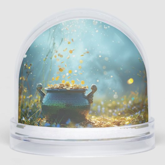 SlipperyJoe's Saint Patrick's Day large ornate pot Schneekugeln (Vorderseite)