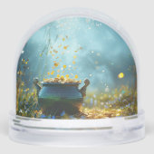 SlipperyJoe's Saint Patrick's Day large ornate pot Schneekugeln (Rückseite)