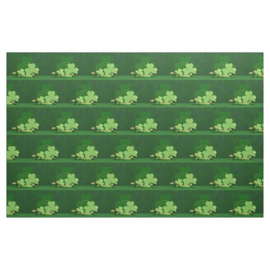 SlipperyJoe's Saint Patrick's Day three-leaf clove Stoff (Yard (91,4 cm))