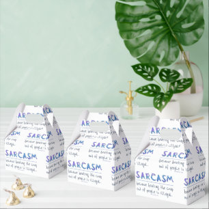 SlipperyJoe's Sarcasm-lustiges Slogan-Sprichwort s Geschenkschachtel