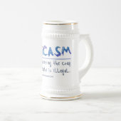 SlipperyJoe's Sarcasm schlägt illegale lustige Slo Bierglas (VorderseiteRechts)