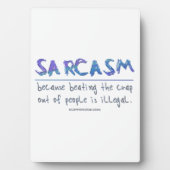 SlipperyJoe's Sarcasm schlägt illegale lustige Slo Fotoplatte (Vorderseite)