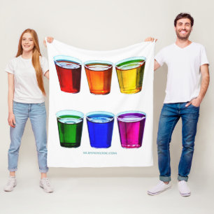 SlipperyJoe's Schnapsgläser sechs Tassen horizonta Fleecedecke