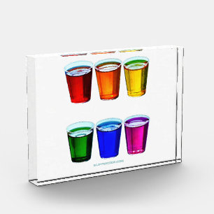 SlipperyJoe's Schnapsgläser sechs Tassen horizonta Fotoblock