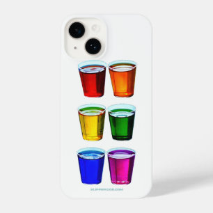 SlipperyJoe's Schnapsgläser sechs Tassen horizonta iPhone 14 Hülle