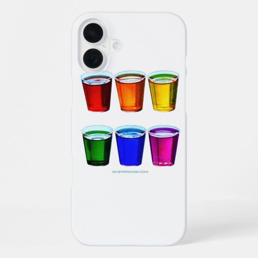 SlipperyJoe's Schnapsgläser sechs Tassen horizonta iPhone Hülle (Rückseite)