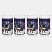 SlipperyJoe's schneebedeckte Weihnachtsbaum Dosenglas (Hinten)