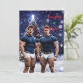 SlipperyJoe's schneebedeckte Weihnachtsbaum Feiertagskarte (Stehend Vorderseite)