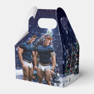 SlipperyJoe's schneebedeckte Weihnachtsbaum Geschenkschachtel