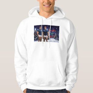 SlipperyJoe's schneebedeckte Weihnachtsbaum Hoodie