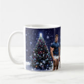 SlipperyJoe's schneebedeckte Weihnachtsbaum Kaffeetasse (Links)