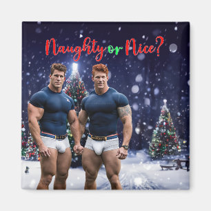 SlipperyJoe's schneebedeckte Weihnachtsbaum Magnet