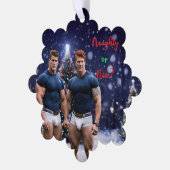 SlipperyJoe's schneebedeckte Weihnachtsbaum Ornament Karte (Linke Ecke)