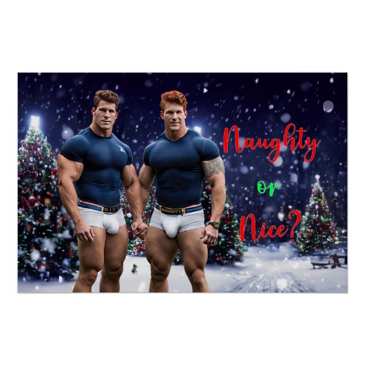 SlipperyJoe's schneebedeckte Weihnachtsbaum Poster (Vorderseite)
