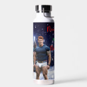 SlipperyJoe's schneebedeckte Weihnachtsbaum Trinkflasche (Links)
